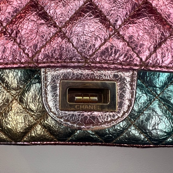 Used CHANEL Rainbow Reissue Mini FlapBag Metallic Multicolor - Picture 7 of 16